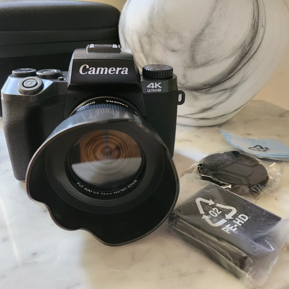 4K Ultra HD Black Camera